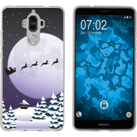 Mate 9 Silikon-Hülle X Mas Weihnachten Santa - Night M5 Case