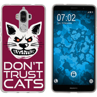 Mate 9 Silikon-Hülle Crazy Animals Katze M1 Case