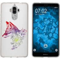 Mate 9 Silikon-Hülle Floral Fuchs M1-5 Case