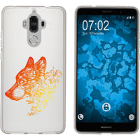 Mate 9 Silikon-Hülle Floral Wolf M3-2 Case