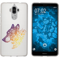 Mate 9 Silikon-Hülle Floral Wolf M3-3 Case