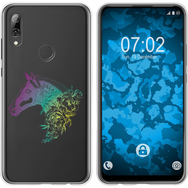 P Smart Z Silikon-Hülle Floral Pferd M5-4 Case