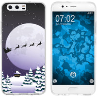 P10 Plus Silikon-Hülle X Mas Weihnachten Santa - Night M5 Ca