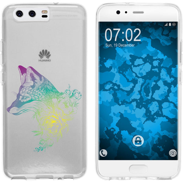 P10 Plus Silikon-Hülle Floral Fuchs M1-4 Case