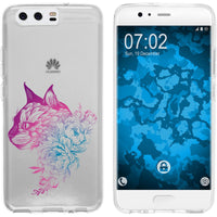 P10 Plus Silikon-Hülle Floral Katze M2-6 Case