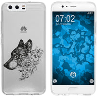 P10 Plus Silikon-Hülle Floral Wolf M3-1 Case