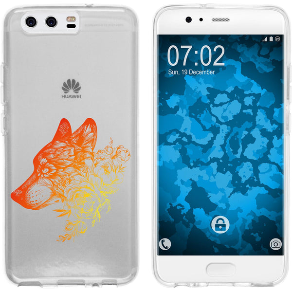 P10 Plus Silikon-Hülle Floral Wolf M3-2 Case