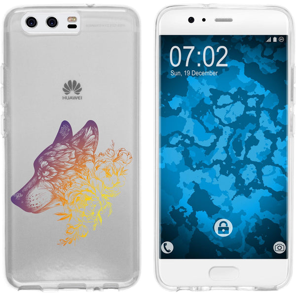 P10 Plus Silikon-Hülle Floral Wolf M3-3 Case