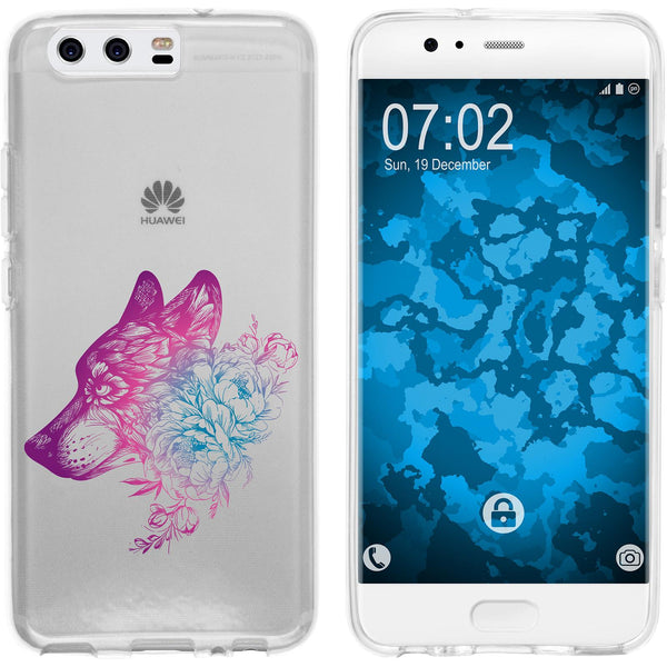 P10 Plus Silikon-Hülle Floral Wolf M3-6 Case