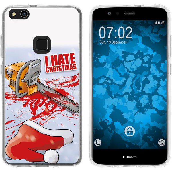 P10 Lite Silikon-Hülle X Mas Weihnachten Hate X-Mas M8 Case