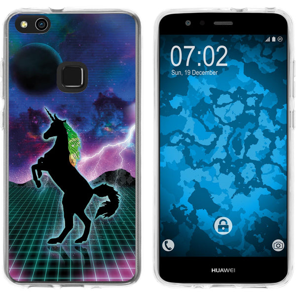 P10 Lite Silikon-Hülle Retro Wave Einhorn M2 Case