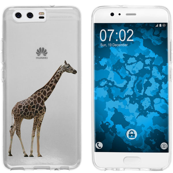 P10 Plus Silikon-Hülle Vektor Tiere Giraffe M8 Case