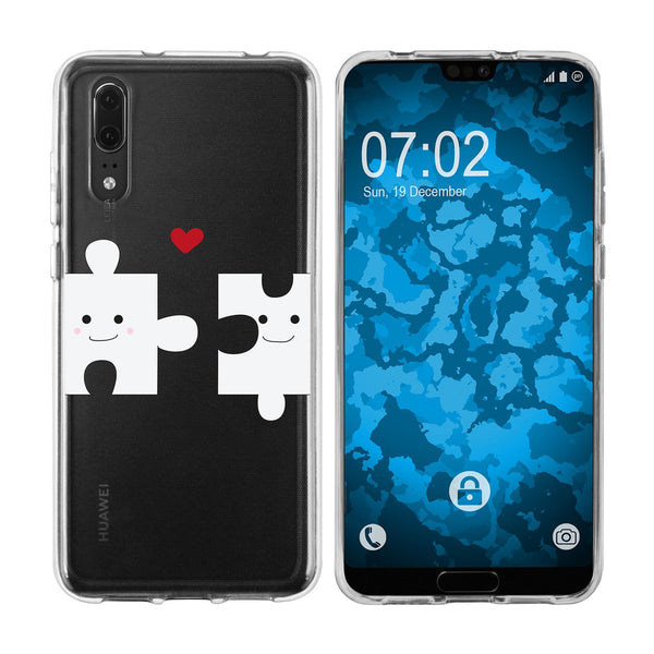 P20 Silikon-Hülle in Love M1 Case