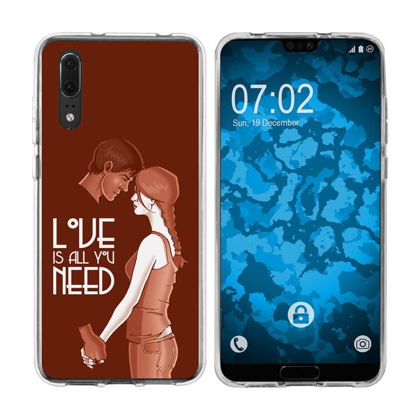 P20 Silikon-Hülle in Love M3 Case