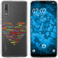 P20 Silikon-Hülle pride Herz M5 Case