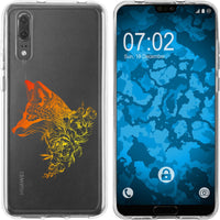 P20 Silikon-Hülle Floral Fuchs M1-2 Case