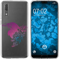 P20 Silikon-Hülle Floral Rabe M4-6 Case