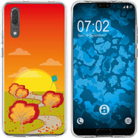 P20 Silikon-Hülle Herbst Drache/Kite M2 Case