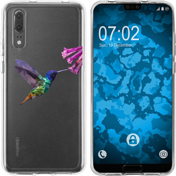 P20 Silikon-Hülle Vektor Tiere Kolibri M3 Case