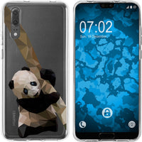 P20 Silikon-Hülle Vektor Tiere Panda M4 Case