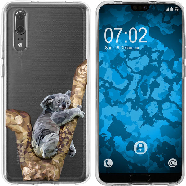 P20 Silikon-Hülle Vektor Tiere Koala M9 Case