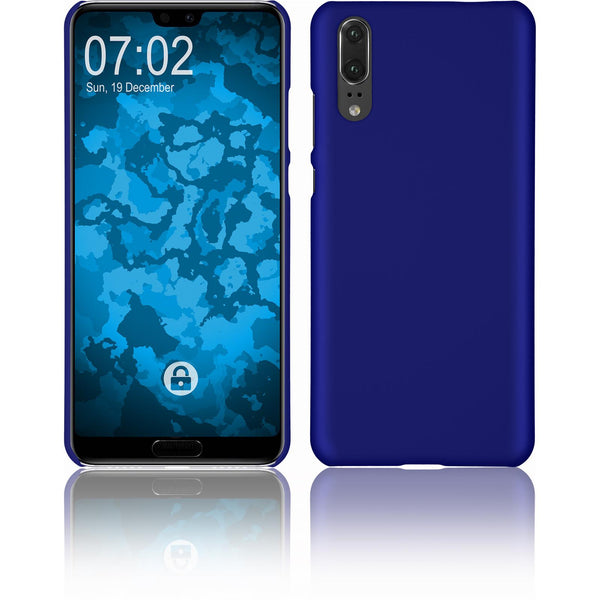 Hardcase für Huawei P20 gummiert blau