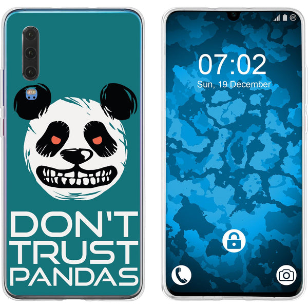 P30 Silikon-Hülle Crazy Animals Panda M2 Case