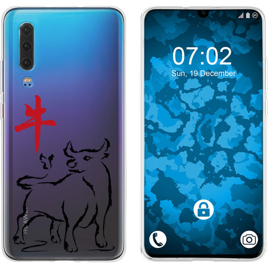 P30 Silikon-Hülle Tierkreis Chinesisch M2 Case