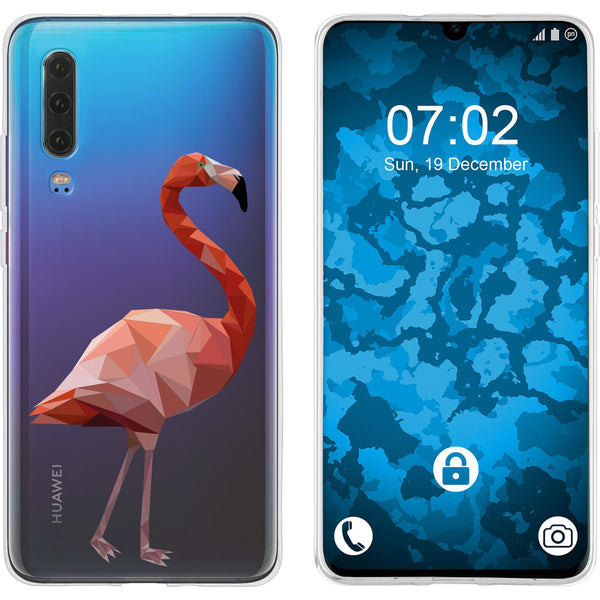 P30 Silikon-Hülle Vektor Tiere Flamingo M2 Case