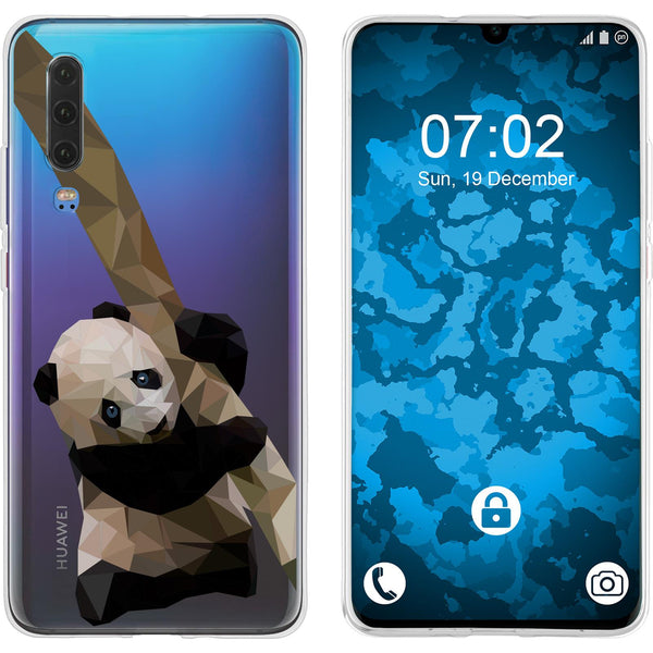 P30 Silikon-Hülle Vektor Tiere Panda M4 Case