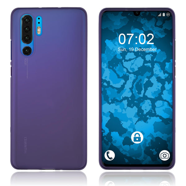 PhoneNatic Case kompatibel mit Huawei P30 Pro / P30 Pro New Edition - lila Silikon Hülle matt Cover