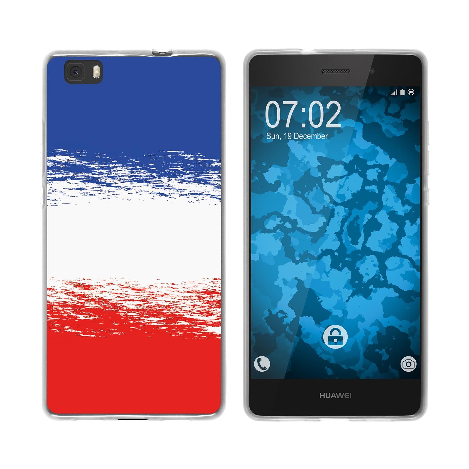 P8 Lite 2015 (1.Gen.) Silikon-Hülle WM France M5 Case