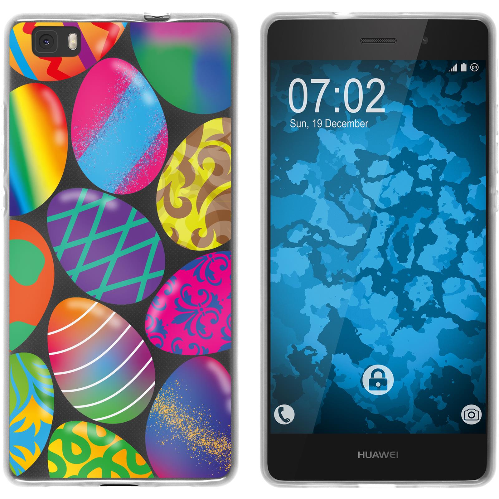 P8 Lite 2015 (1.Gen.) Silikon-Hülle Ostern M3 Case