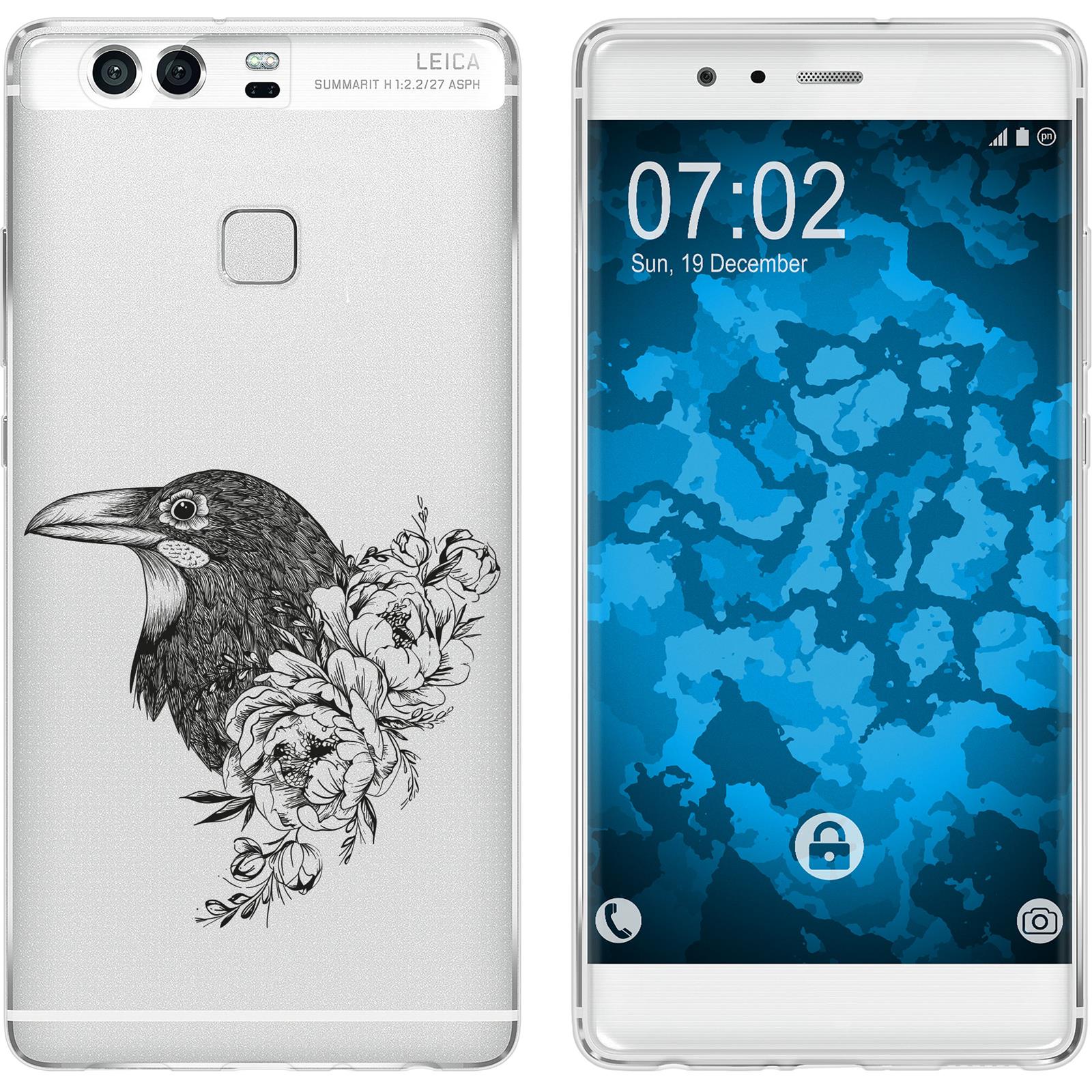 P9 Silikon-Hülle Floral Rabe M4-1 Case