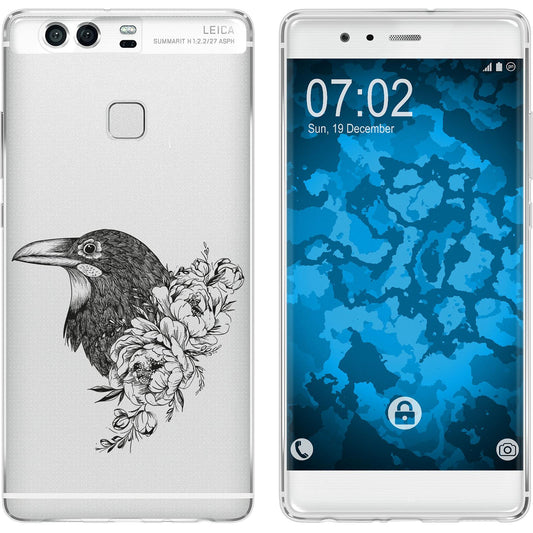 P9 Silikon-Hülle Floral Rabe M4-1 Case