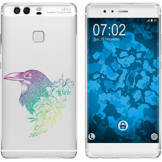P9 Silikon-Hülle Floral Rabe M4-4 Case