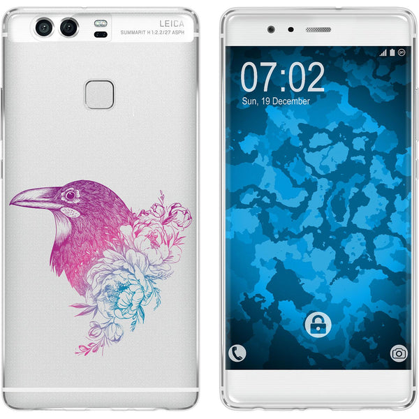 P9 Silikon-Hülle Floral Rabe M4-6 Case