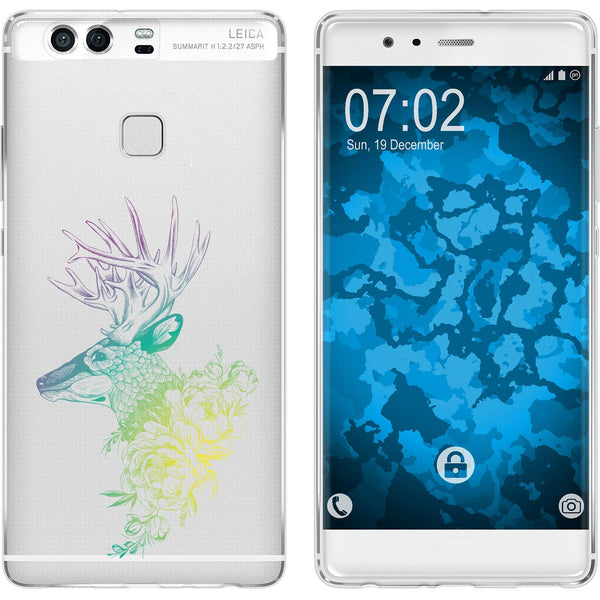 P9 Silikon-Hülle Floral Hirsch M7-4 Case