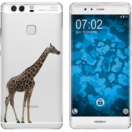 P9 Silikon-Hülle Vektor Tiere Giraffe M8 Case