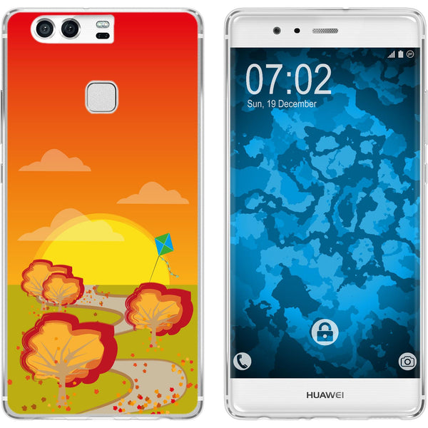 P9 Silikon-Hülle Herbst Drache/Kite M2 Case