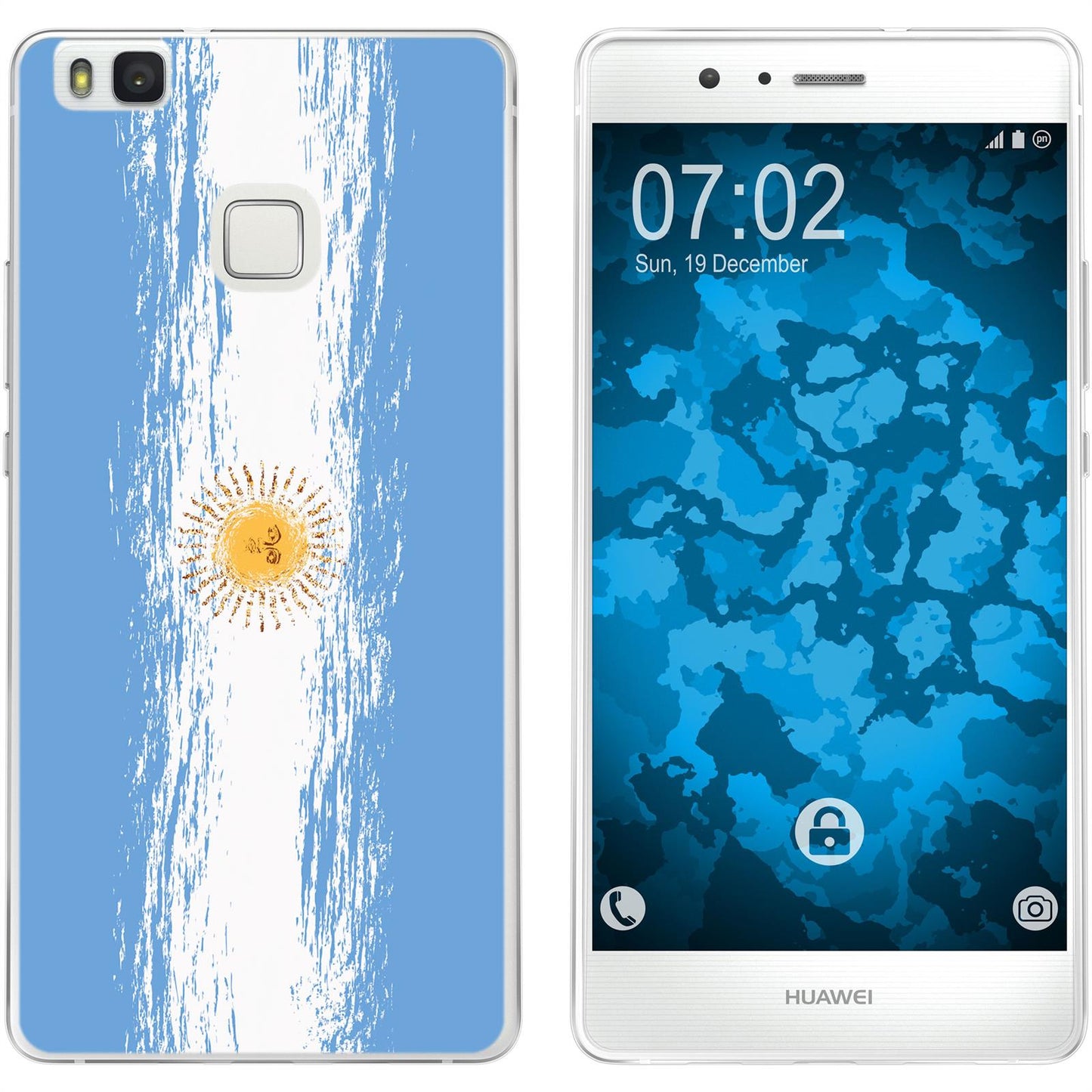 P9 Lite Silikon-Hülle WM Argentinien M1 Case