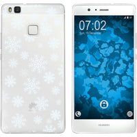 P9 Lite Silikon-Hülle X Mas Weihnachten Schneeflocken M2 Cas