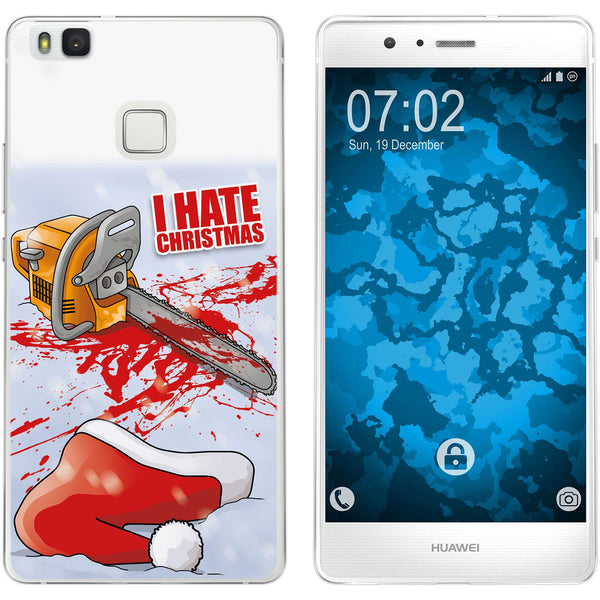 P9 Lite Silikon-Hülle X Mas Weihnachten Hate X-Mas M8 Case