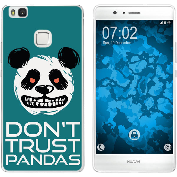 P9 Lite Silikon-Hülle Crazy Animals Panda M2 Case