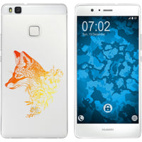 P9 Lite Silikon-Hülle Floral Fuchs M1-2 Case