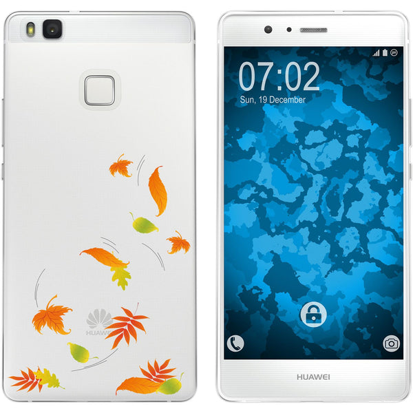 P9 Lite Silikon-Hülle Herbst Blätter/Leaves M1 Case