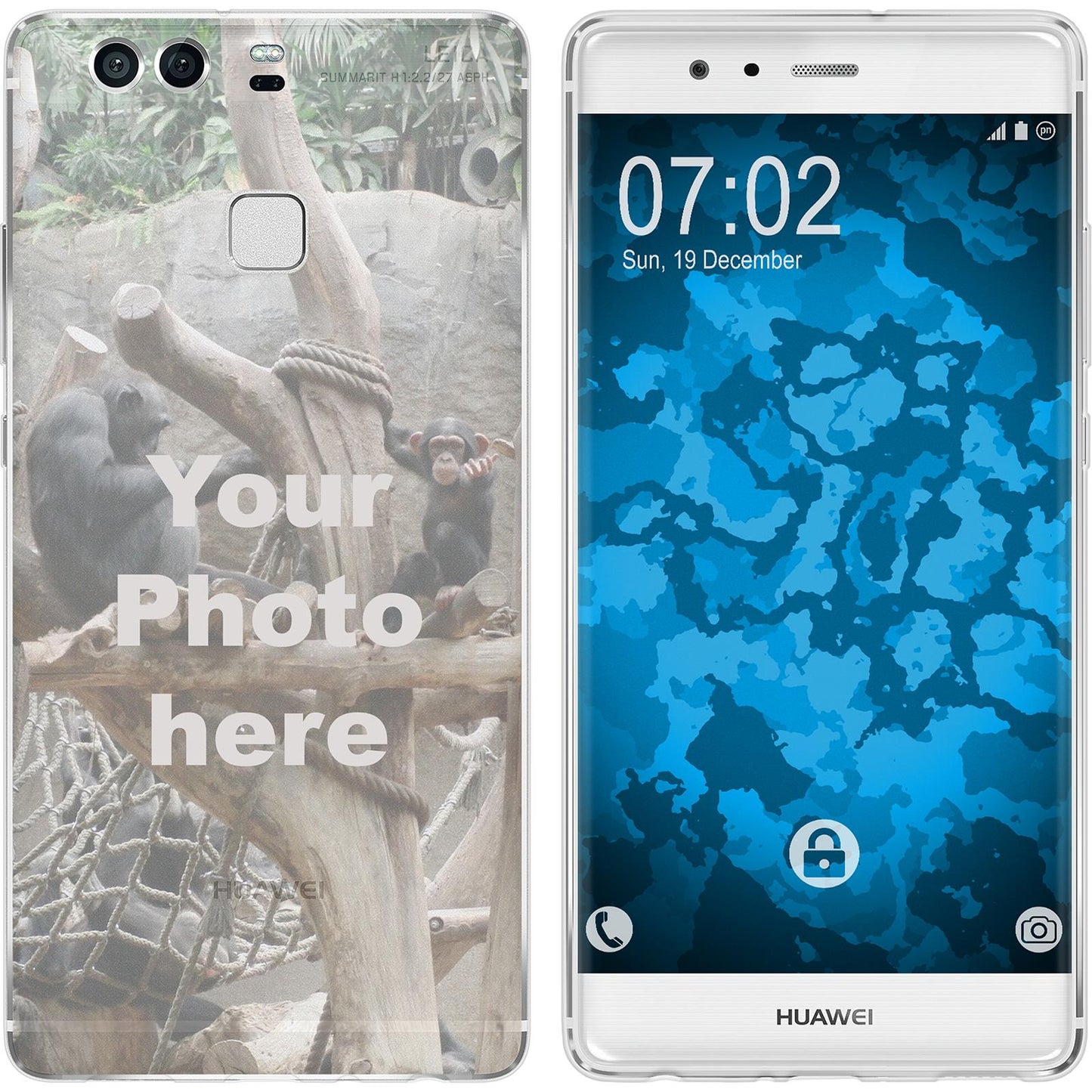 P9 Personalisierte Handyhülle  clear zum selbst gestalten m