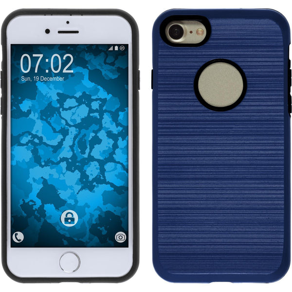 Hybridhülle für Apple iPhone 7 / 8 / SE 2020 brushed Case du