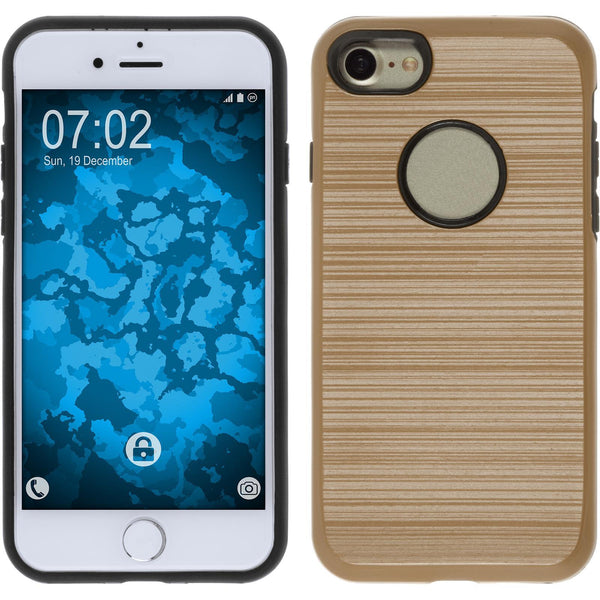 Hybridhülle für Apple iPhone 7 / 8 / SE 2020 brushed Case go