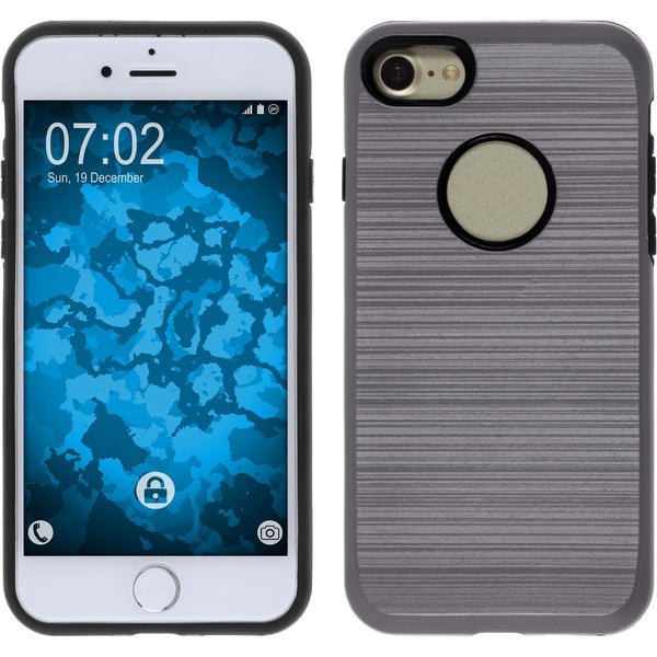 Hybridhülle für Apple iPhone 7 / 8 / SE 2020 brushed Case gr